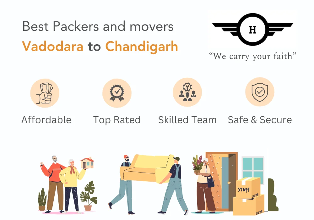 Packers and Movers Vadodara to Chandigarh